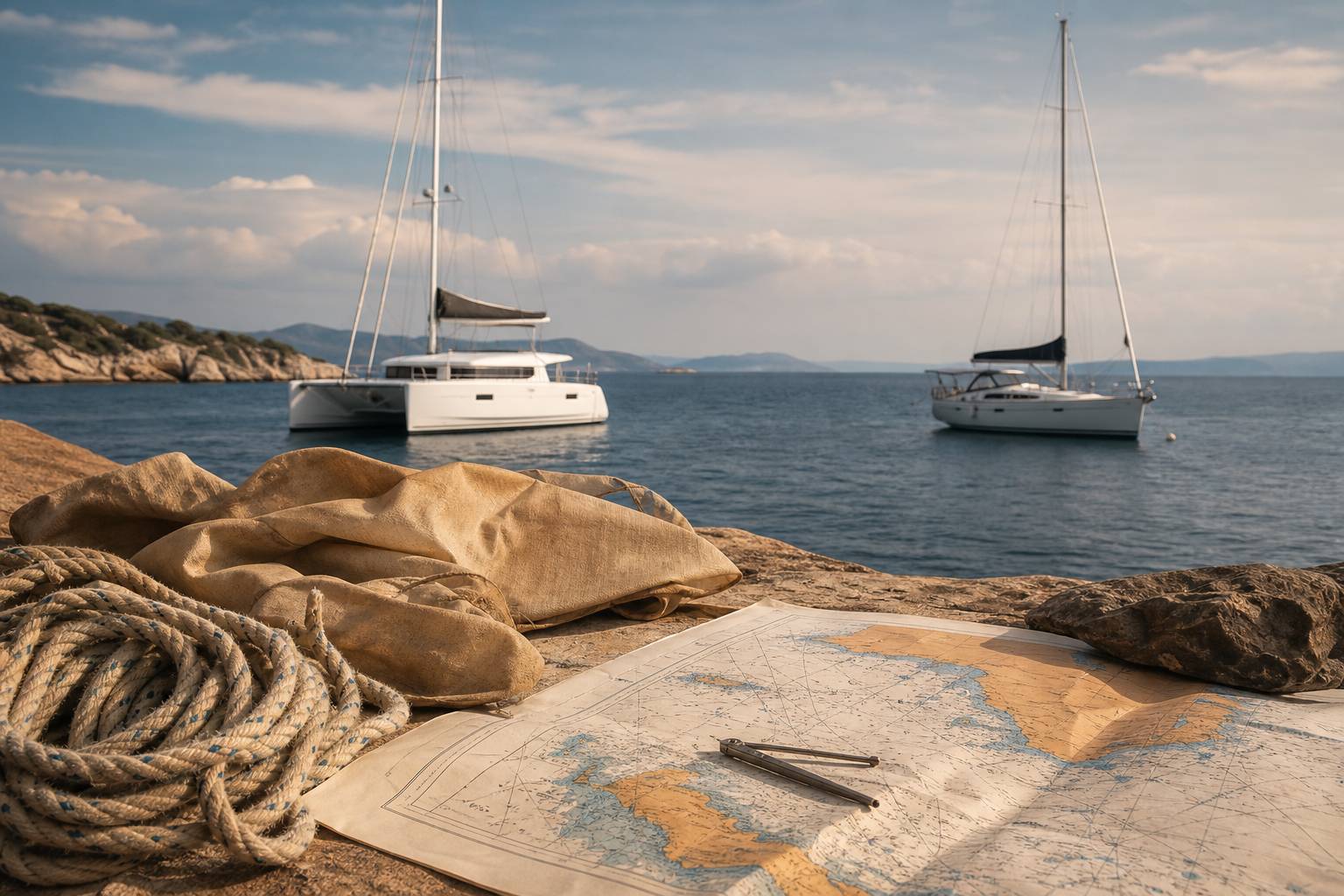 Catamarano o monoscafo: differenze per la crociera, Catamarano o monoscafo per la crociera: capire le